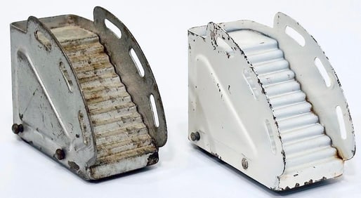 Marx Postwar Airport Ramps that are used separately with the 2 Marx American Airlines Airplanes