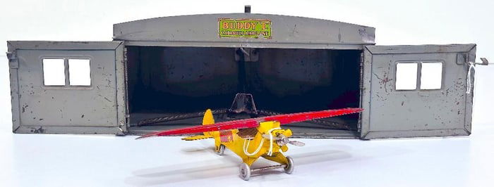 Buddy L Prewar 2007 Catapult Hangar and Mono Airplane manufactured 1924 to 1927