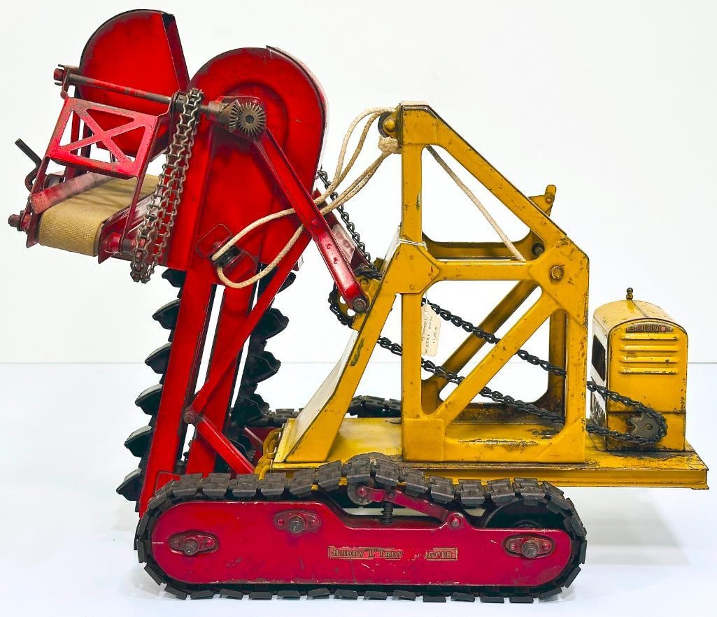 Buddy L Prewar 400 Trench Digger yellow and red manufactured 1928 and 1931 RARE (1 of 6)