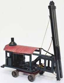 Buddy L Prewar 260 Steam Pile Driver black and red manufactured 1924 to 1927