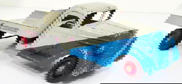 Buddy L Postwar 848 Excavator Truck blue and gray manufactured 1948