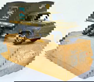 Buddy L Postwar 3773 US Mail Truck 2592 olive manufactured 1954 Boxed