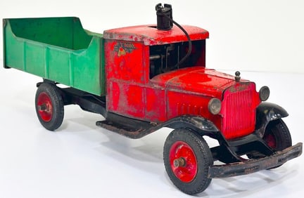 Buddy L Prewar 75 Robo Toy Remote - Control Truck red and black manufactured 1932 to 1934