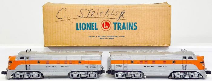 Lionel Postwar O Gauge 2355 Western Pacific A   A F - 3 Diesel Units