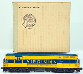 Lionel Postwar O Gauge 2322 yellow and blue Virginian FM
