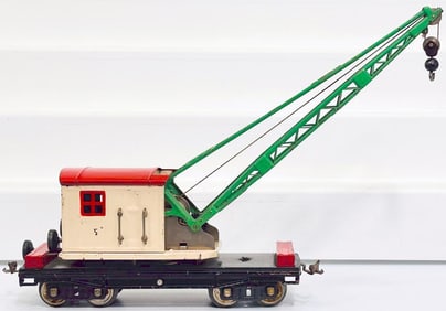 Lionel Prewar Standard Gauge 219 white and red Crane