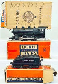 Lionel Postwar O Gauge 1656 Switcher Locomotive and 6403B Tender