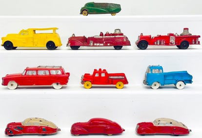 The Sun Rubber Co. Ten (10) Assorted Rubber Vehicles