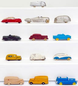 The Sun Rubber Co. Thirteen (13) Assorted Rubber Vehicles