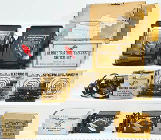 Marx Postwar O Gauge 115V Transformer/1249 Transformer X2/Remote-control Switch 1589 Boxed X2