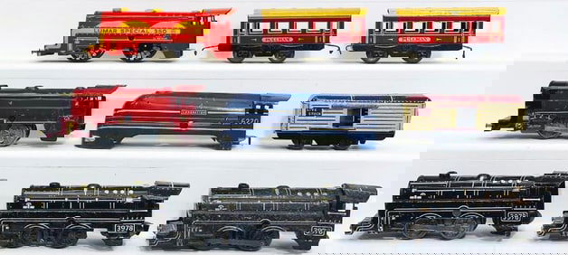 British Marx Postwar O Gauge 3978 Locomotive X2/Lumar Special 350 Locomotive/dark red Locomotive