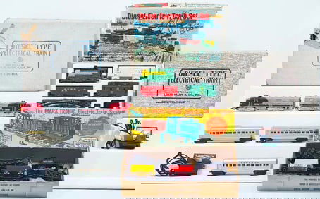 Marx Postwar O Gauge Four (4) Assorted Sets Boxed