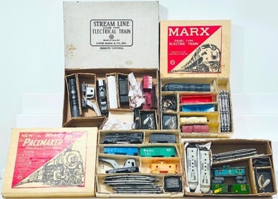 Marx Postwar O Gauge B&O A - A Diesel Units with Two Freight Cars/40352 NYC A Powered Diesel Unit