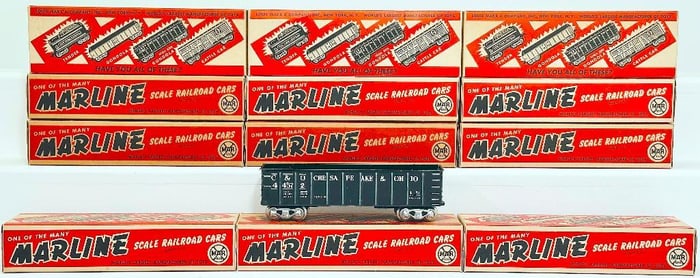 Marx Postwar O Gauge 3582 Scale High Side Gondola Boxed X12