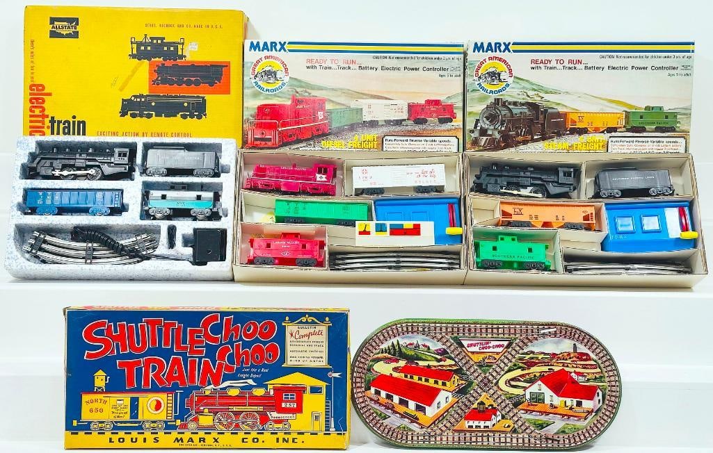 Marx Postwar O Gauge Four (4) Assorted Sets Boxed (1 of 12)