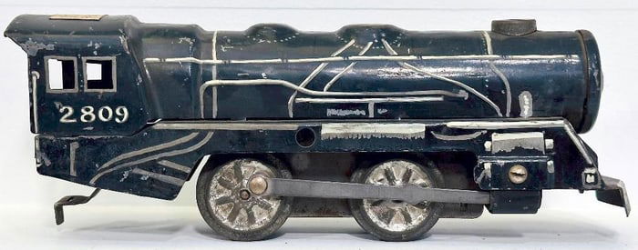 Marx Prewar O Gauge 2809 Hand Painted Locomotive Factory Prototype Model No. #973-A