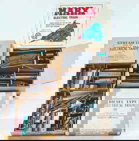 Marx Postwar O Gauge Three (3) Assorted Sets