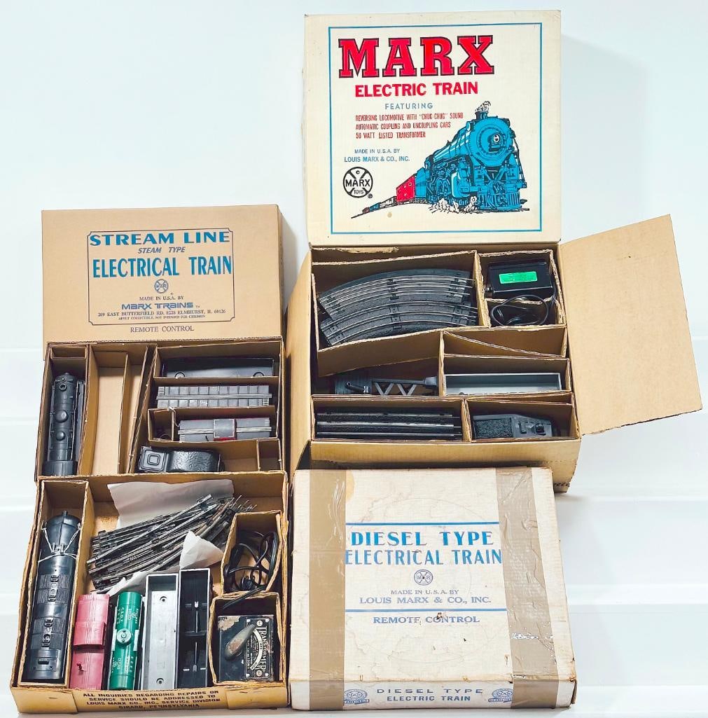 Marx Postwar O Gauge Three (3) Assorted Sets (1 of 9)