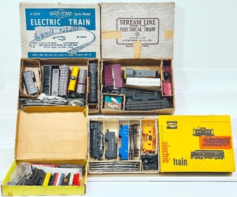 Marx Postwar O Gauge Four (4) Assorted Sets No. 9512/No. 9725/ No. 35220/ No. 4935