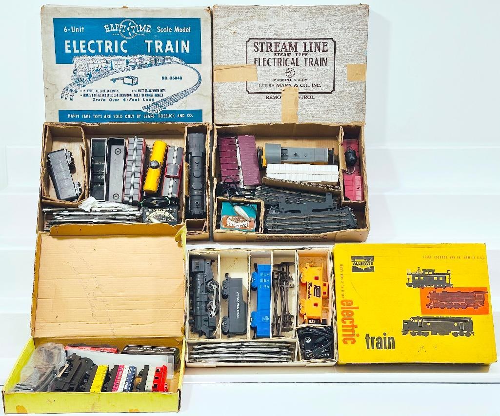 Marx Postwar O Gauge Four (4) Assorted Sets No. 9512/No. 9725/ No. 35220/ No. 4935 (1 of 11)