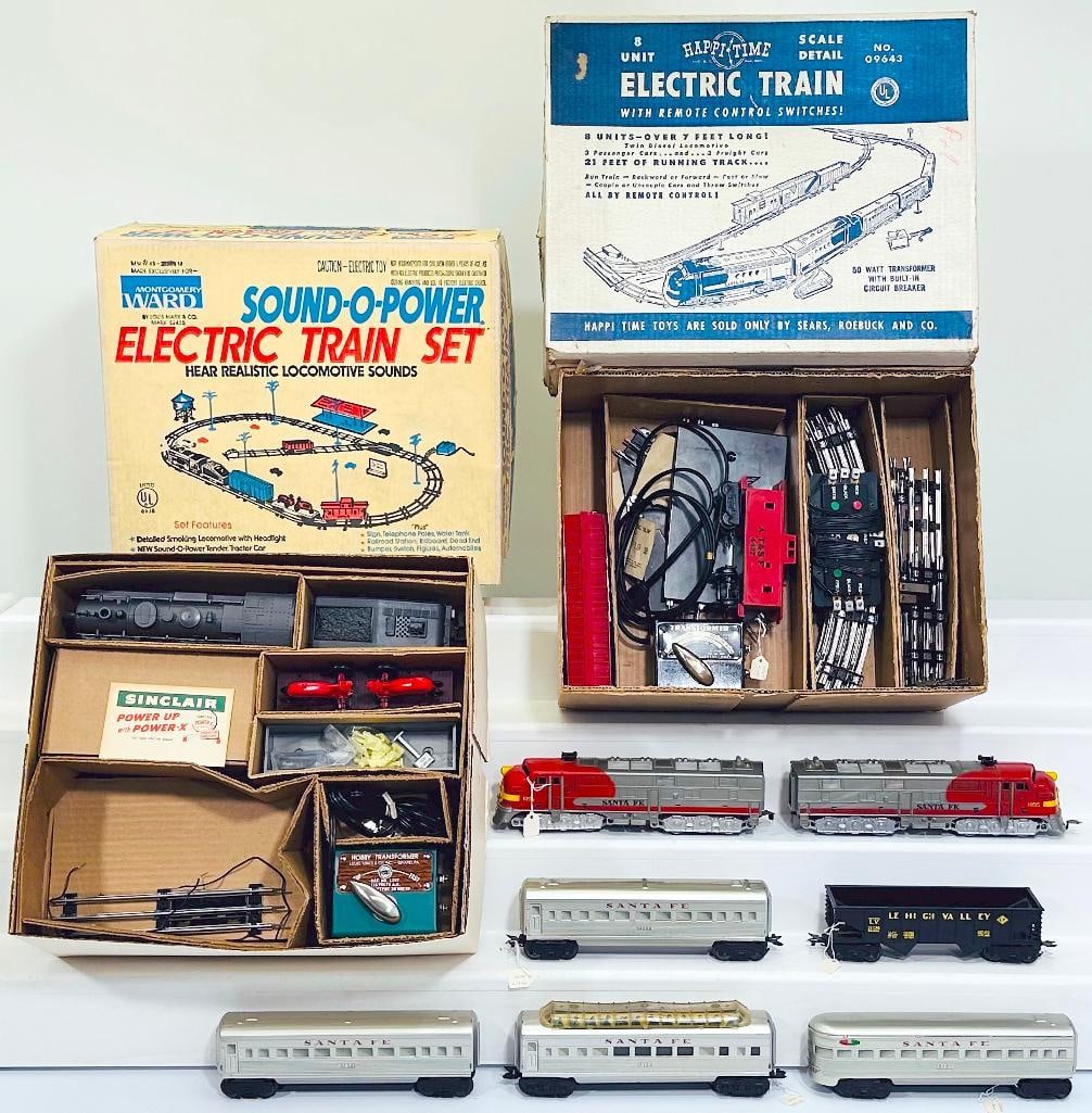 Marx Postwar O Gauge Montgomery Ward No. 52455 Set and HappiTime No. 09643 Set (1 of 12)