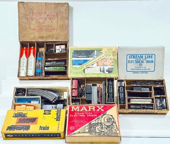 Marx Postwar O Gauge No 9623 Allstate Set/14350 Freight Set/No. 4309 Freight Set/No 4822 Freight Set