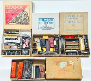 Marx Postwar O Gauge Four (4) Assorted Freight Sets