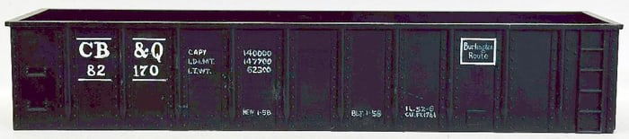 Marx Postwar O Gauge N&W Hand Painted Gondola without frame and trucks Factory Prototype