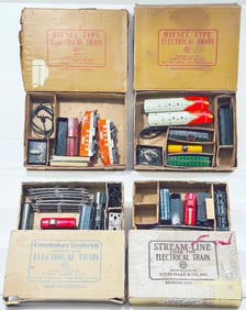 Marx Postwar O Gauge Four (4) Assorted Freight Sets