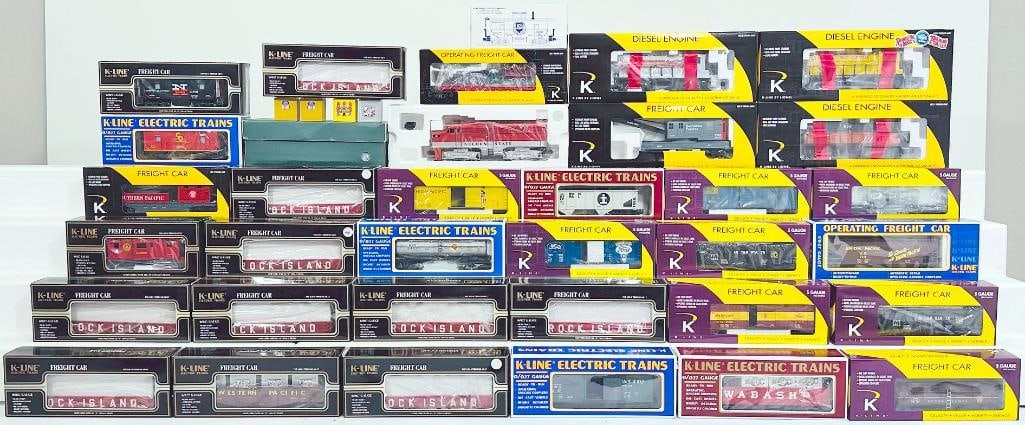 K-Line Modern O Gauge Assorted Freight Cars and Engines Boxed (1 of 9)