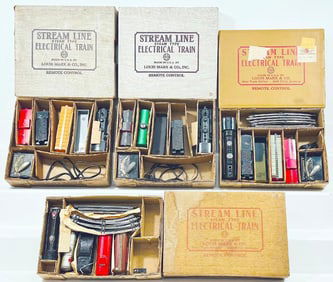 Marx Postwar O Gauge Four (4) Assorted Freight Sets