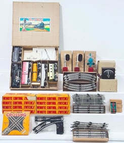 Saki Japan Postwar O Gauge Remote-Control Switches 27 inch Boxed X8/Block Signal #3 X2/Crossing Sig.