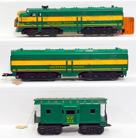 Marx Postwar O Gauge Western Pacific 901 A?B Diesel Units/Western Pacific Caboose Factory Archives