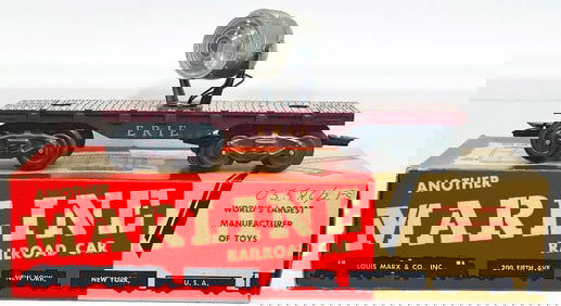 Marx Postwar O Gauge Erie Searchlight Car Factory Prototype