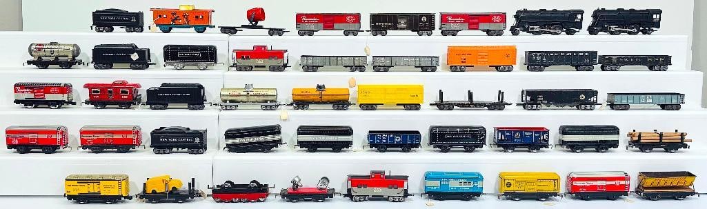 Marx Postwar O Gauge Thiry-Four Assorted Freight Cars and Two Assorted Engines and Nine Tenders (1 of 13)
