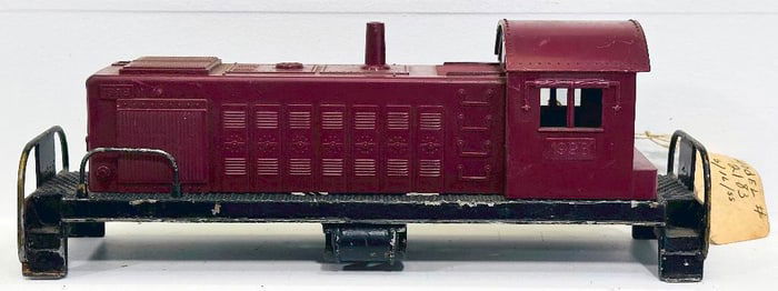 Marx Postwar O Gauge 1998 purple unmarked Switcher Shell and Frame only Factory Prototype