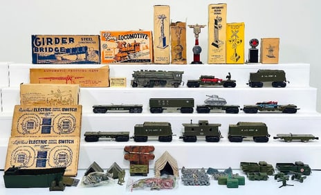 Marx Postwar O Gauge No. 52975 Army Military Set