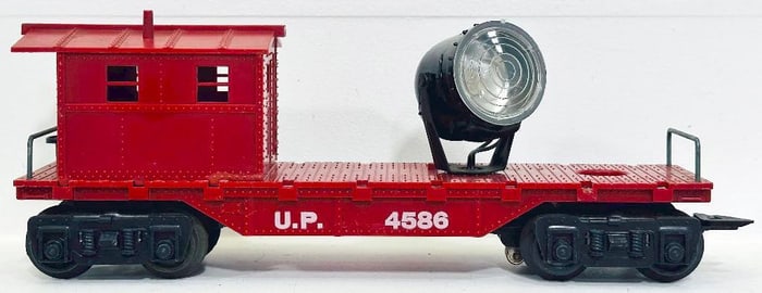 Marx Postwar O Gauge Union Pacific Work Caboose Floodlight Factory Archive