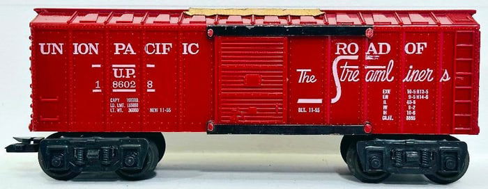 Marx Postwar O Gauge Union Pacific Box Car Factory Archive