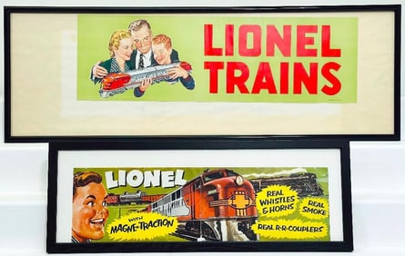 Lionel Postwar O Gauge Banner featuring 1959 Magne - Traction offering for dealers