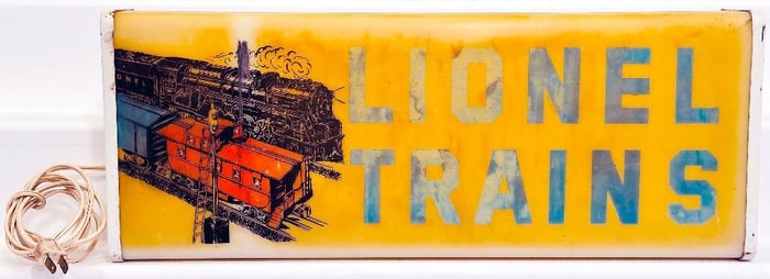 Lionel Lines Postwar O Gauge Neon Lighted Sign for Lionel Service Stations