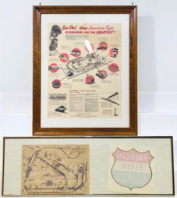 American Flyer Postwar Original Service Station American Flyer Decal/ Original American Flyer Ad