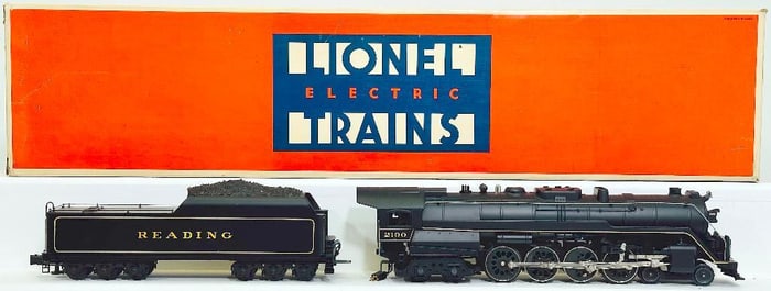 Lionel Modern O Gauge Reading T -1 4 - 8 - 4 Steam Locomotive and Tender Boxed