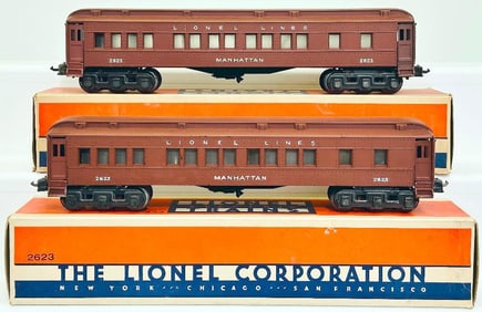 Lionel Prewar O Gauge 2623 Manhattan Passenger Car Boxed X2
