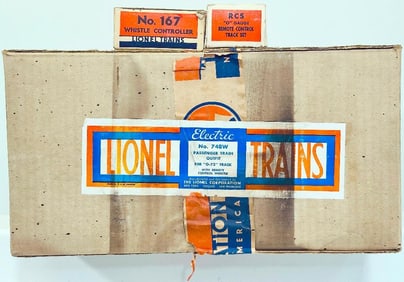 Lionel Prewar O Gauge Outfit No. 748W original Set Box only