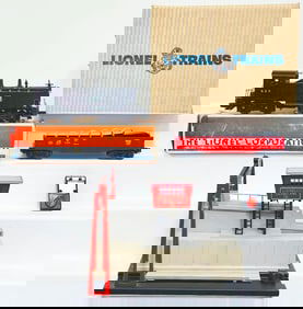 Lionel Postwar O Gauge 345 Operating Culvert Unloader and 623 Santa Fe Diesel Switcher