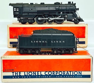Lionel Prewar O Gauge 226E Steam Locomotive and 2226W Tender