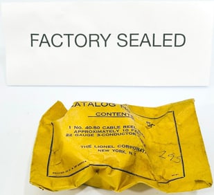 Lionel Postwar O Gauge Catalog 40 -50 Cable Reel with Operating Packet