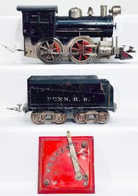 Elektoy Prewar 2 inch Gauge 0 -4 -0 Black Locomotive and Tender