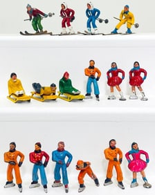 Manoil Metal Winner Ski Assorted Figures